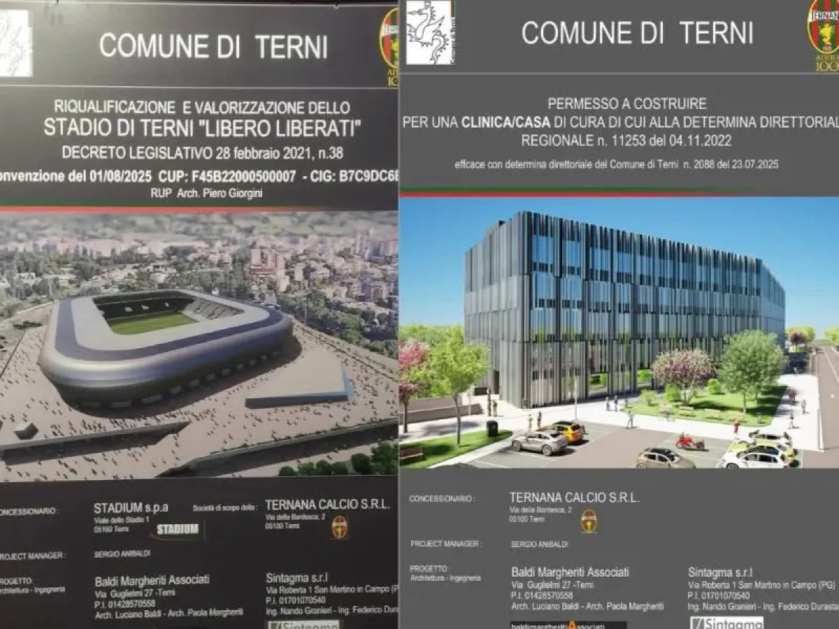 Stadio-Clinica a Terni, niente ricorso al Consiglio di Stato e la Regione dà il nulla osta sanitario