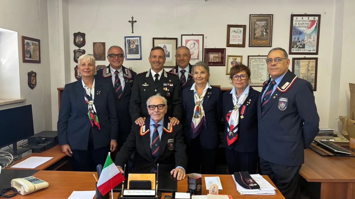 Perugia, il Colonnello Ivan Riccio incontra l’ANC: focus su volontariato e vicinanza alla comunità