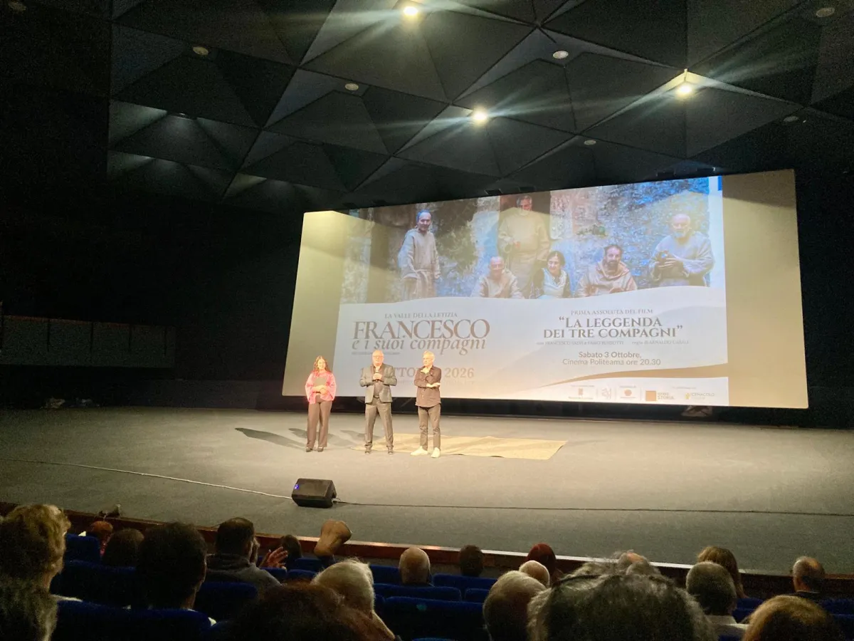 'La leggenda dei tre compagni', la prima del film di Casali che racconta l'umorismo di San Francesco