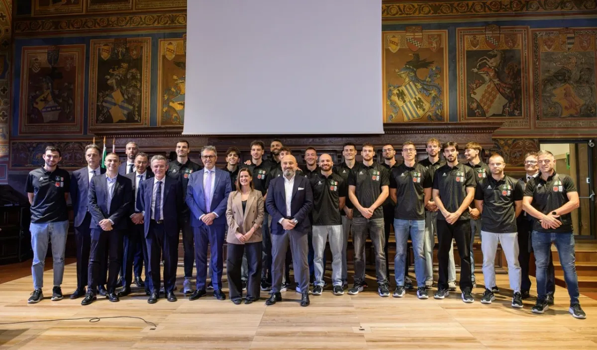 Volley, la Sir Perugia incontra le istituzioni: "Siete l'orgoglio dell'Umbria"