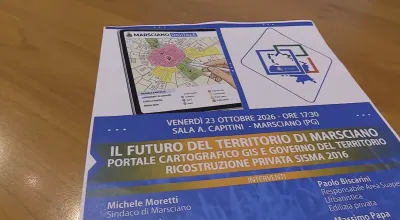 Marsciano, il Comune presenta il portale GIS e fa il punto sulla ricostruzione post sisma 2016